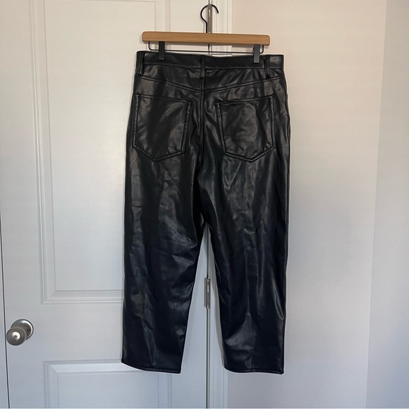 Abercrombie and Fitch Pants Ankle Straight Vegan Leather - Picture 4 of 8